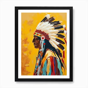 Oneida Odyssey In Abstract Art ! Native American Art Art Print