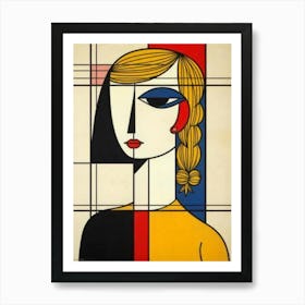 Woman In A Square Art Print