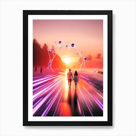 Creative Love And Relationship Illustration 48 Art Print