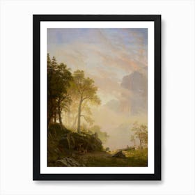 Among The Sierra Nevada, California, Albert Bierstadt Art Print