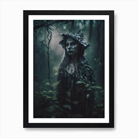 Young Forest Witch Art Print