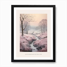 Dreamy Winter National Park Poster  Northumberland National Park United Kingdom 1 Art Print