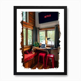 Tiny House Living Room Art Print