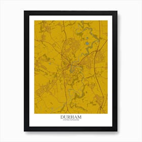 Durham Yellow Blue Art Print