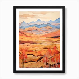 Autumn National Park Painting Rocky Mountain National Park Colorado Usa 1 Art Print