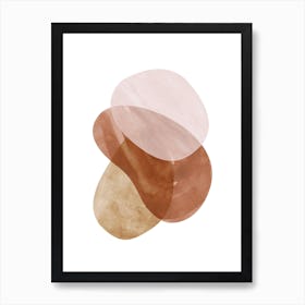 Abstraction In Warm Colors 1 Art Print