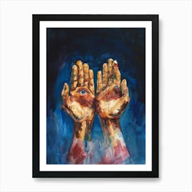 'Two Hands' 2 Art Print