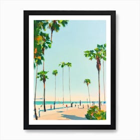 Long Beach, California Contemporary Illustration   Art Print