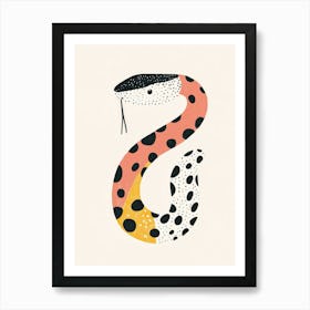 Snake Letter S Art Print