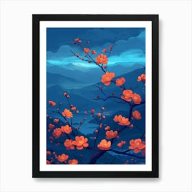 Chinese Cherry Blossoms 3 Art Print