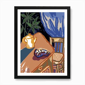 Still Life with a Mask Art Print