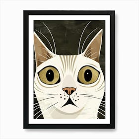 White Cat 16 Art Print