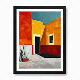 Puebla Panache: Colonial Charm in Puebla, Mexico Art Print