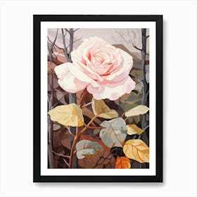 Rose 8 Flower Painting Art Print