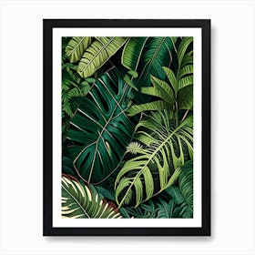 Jungle Foliage 5 Botanical Art Print