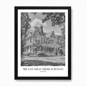 Taylor Swift The Last Great American Dynasty Folklore Swifie Merch Black And White Art Print