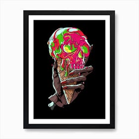 Skeletal Scoop Art Print