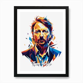 Thom Yorke 01 Portrait Music Icon WPAP Pop Art Style Art Print