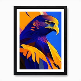 Golden Eagle Pop Matisse Bird Art Print