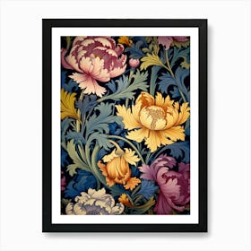 Wallpaper Floral Pattern 1 Art Print