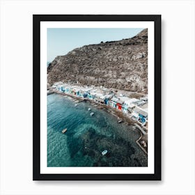 Milos Colourful Coastal Gems Art Print