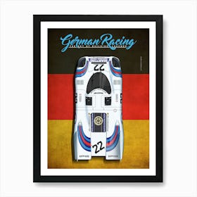 German Racing Porsche 917 Martini No.22 Art Print