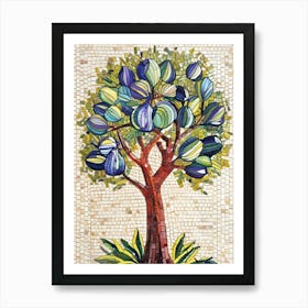 Mosaic Fig Tree 2 Art Print