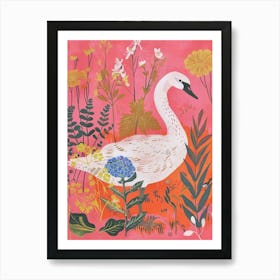 Spring Birds Swan 1 Affiche