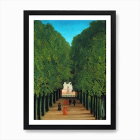 The Avenue In The Park In Saint Cloud, Henri Rousseau Art Print