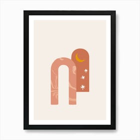 Marble Pink Arches Poster