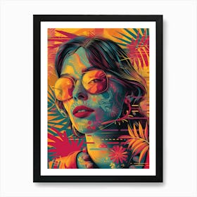 Hawaiian Girl Art Print