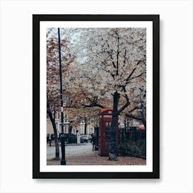 Telephone Box in London England Art Print