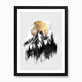 Mountain Painting 1 Art Print