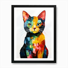 A Palette Of Kitty Elegance Art Print