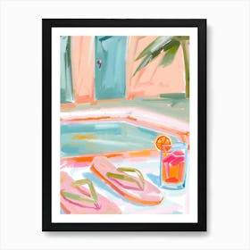 Pooltime Art Print