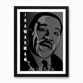 Martin Luther King Jr. Quotes Art Print