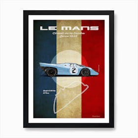 Le Mans  P 917K Vintage Art Print