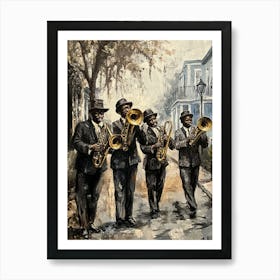 Jazz band Art Print