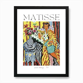 Henri Matisse The Yellow Odalisque 1937 in HD Abstract Impressionism Vibrant Colorful Wall Art Prints Labelled Original Remastered High Resolution Art Print