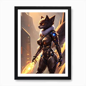 Wolf Warrior Art Print