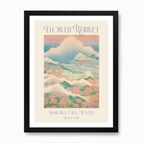 Flower Market Mount Haku In Ishikawa Gifu Toyama, Japanese Landscape 3 Poster Art Print