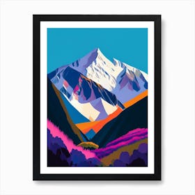 Mount Cook National Park New Zealand Pop MatisseII Art Print