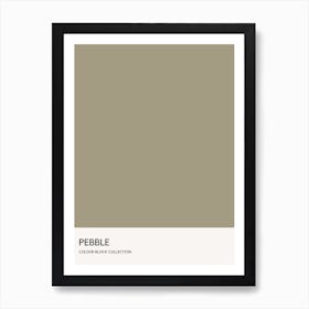 Pebble Colour Block Poster Art Print