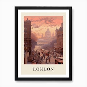 Vintage Travel Poster London Art Print