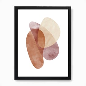 Abstraction In Warm Colors 2 Art Print