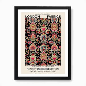 Poster Floral Oasis London Fabrics Floral Pattern 4 Art Print