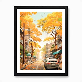 Manila In Autumn Fall Travel Art 3 Art Print