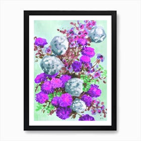 Violet Hydrangea Art Print