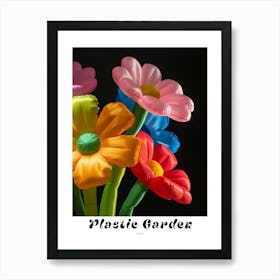 Bright Inflatable Flowers Poster Asters 4 Art Print