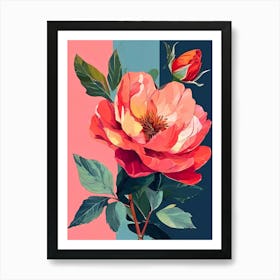 Roses On The Wall Art Print